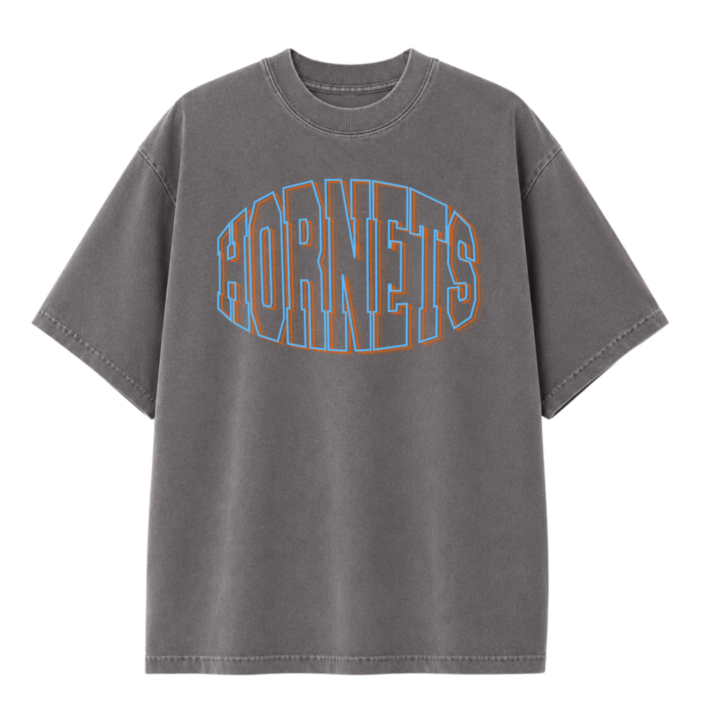Boxy Shaka Tee/HORNETS