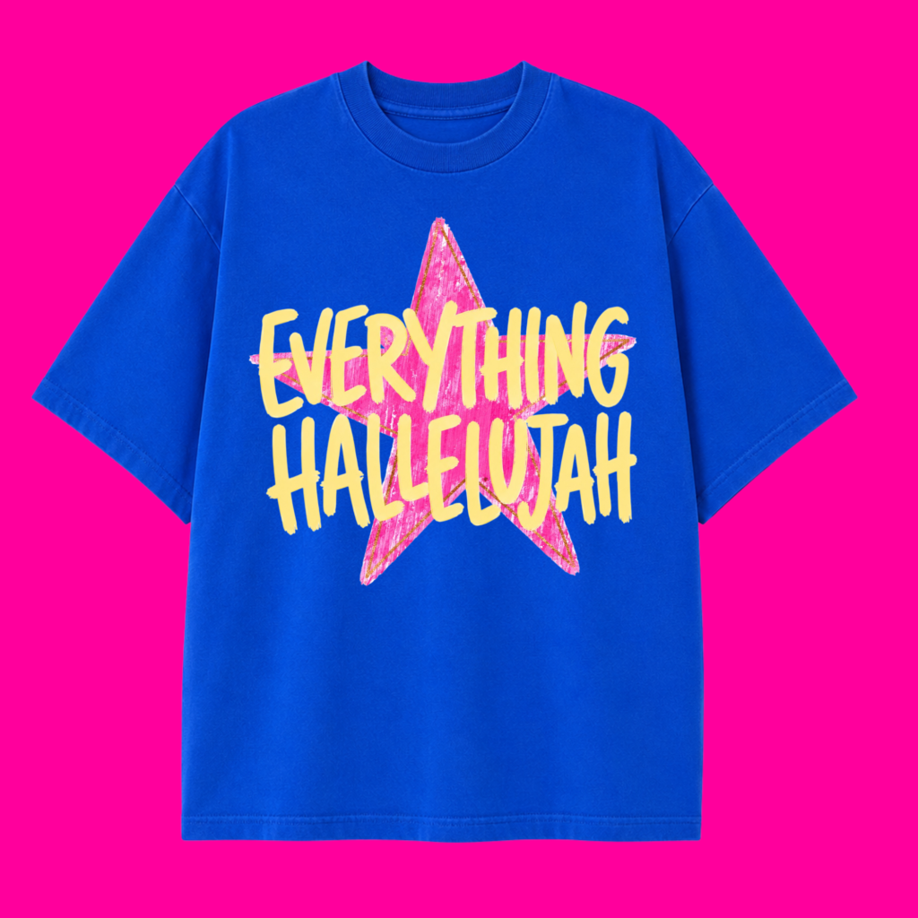 Oversized Shaka Graphic Everything Hallelujah