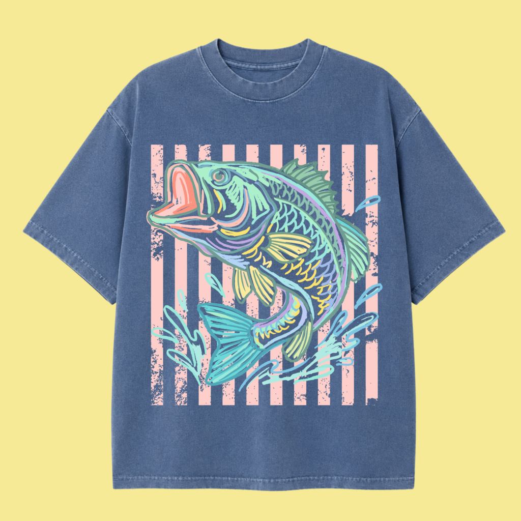 Oversized Shaka Tee Fish