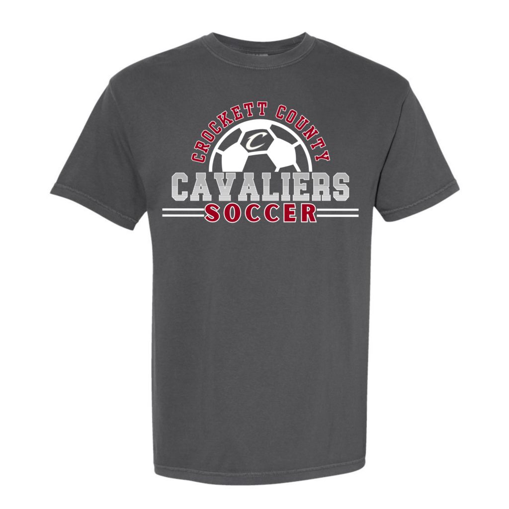 Crockett County Soccer Comfort Colors Tee