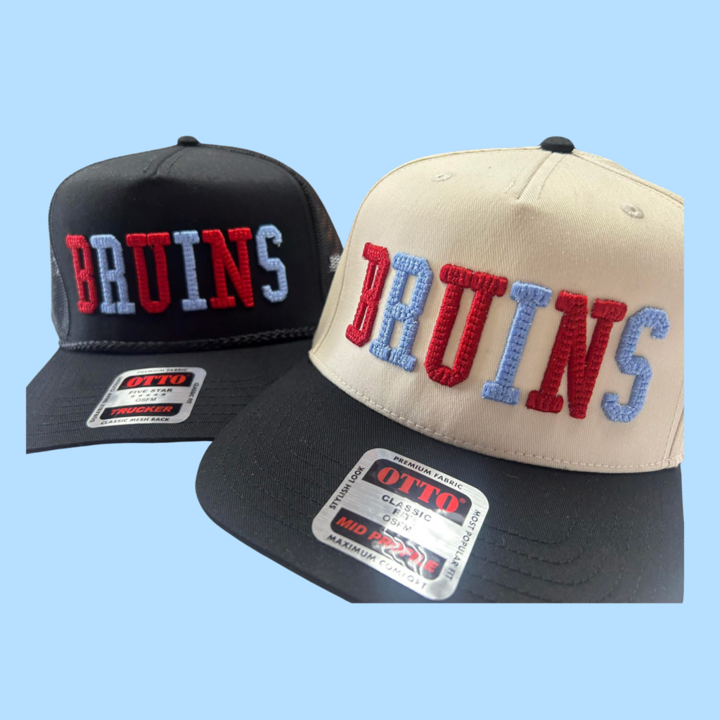 BRUINS Hat Braided Embroidery