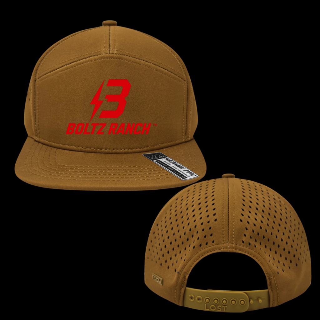 BOLTZ RANCH 1010 SA7AGE 7 PANEL HAT EMBROIDERED