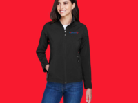 WOMEN'S 2 LAYER SOFT SHELL JACKET-EMBROIDERED