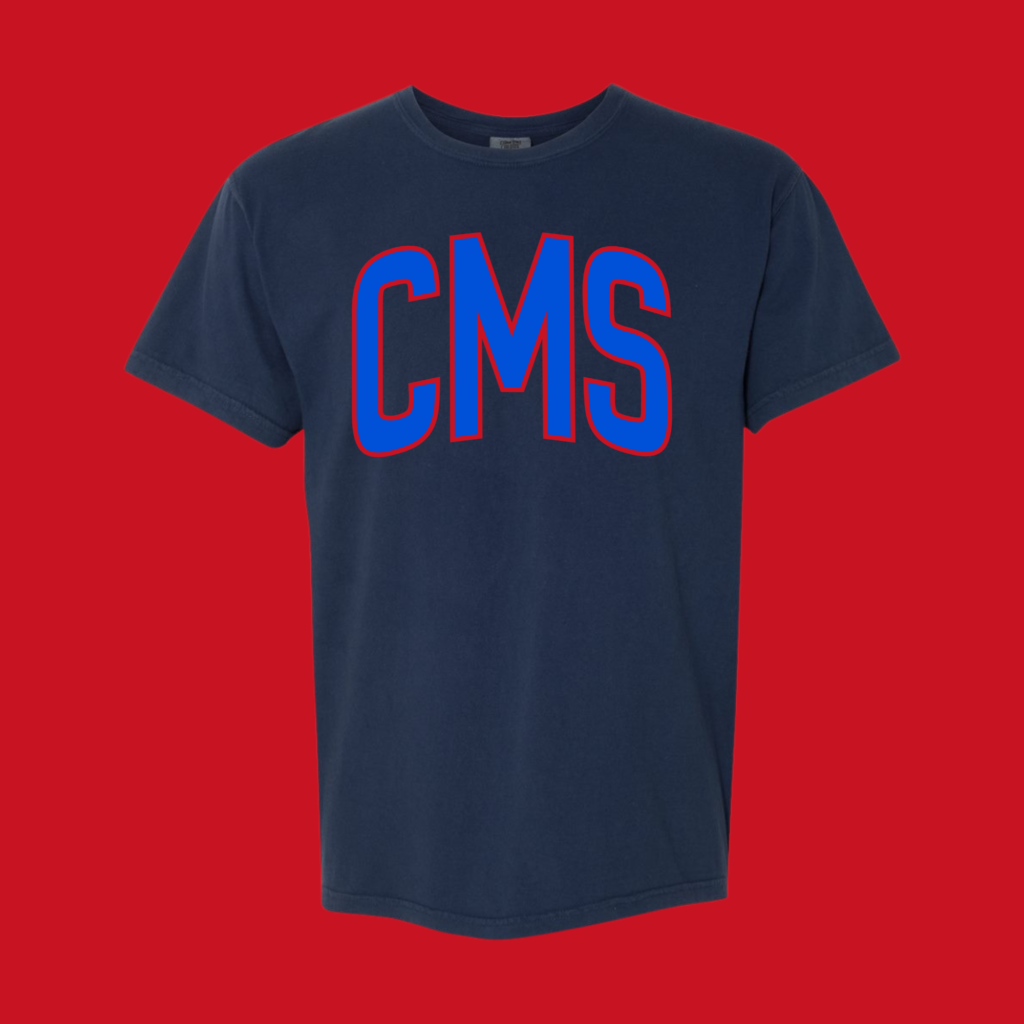 CMS Navy Comfort Colors Tee