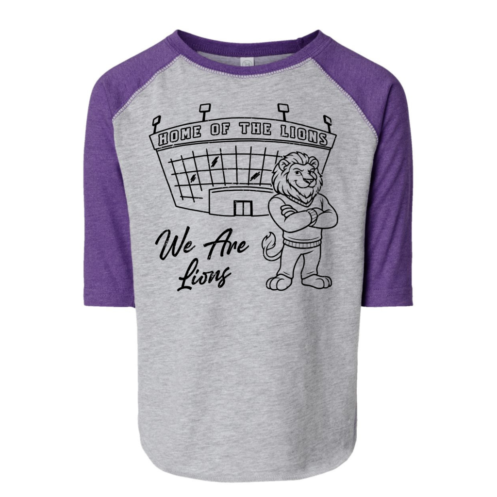 WE ARE LIONS BASEBALL TODDLER TEE