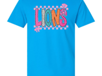 TURQUOISE LIONS TEE