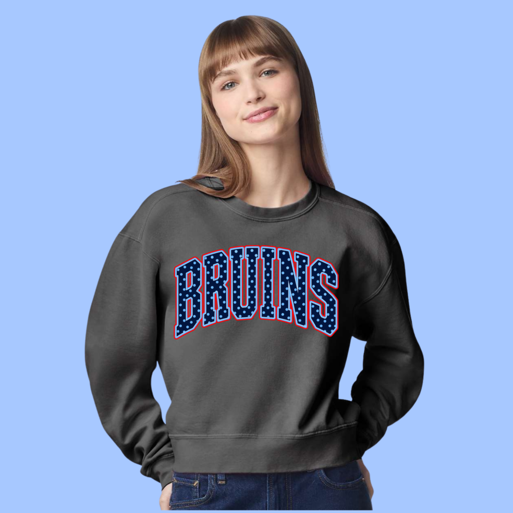 Comfort Colors Pepper Cropped Sweatshirt