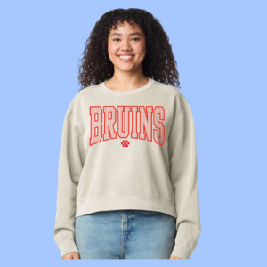 Comfort Colors Cropped Crewneck Stripe Bruins