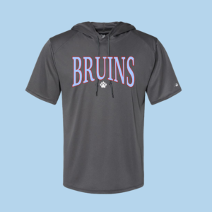 USJ BRUINS LONG SLEEVE Grey "SHOODIE" Short Sleeve