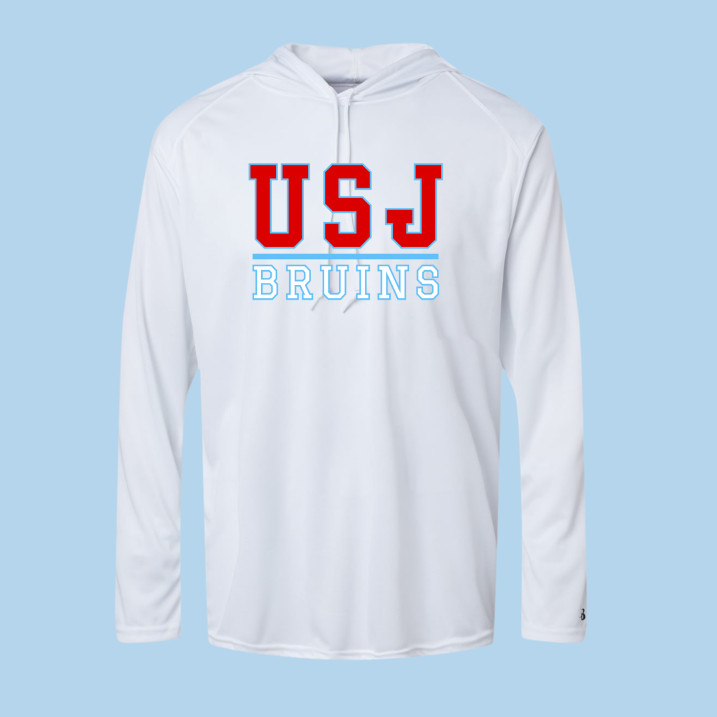 USJ BRUINS LONG SLEEVE white "SHOODIE"