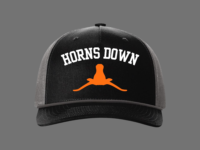 HORNS DOWN EMBROIDERED HAT